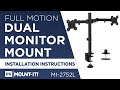 Dual monitor mount  assembly mi2752l