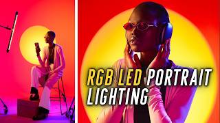 Studio Portrait Photography with RGB LED Lighting | Samuel Bouret