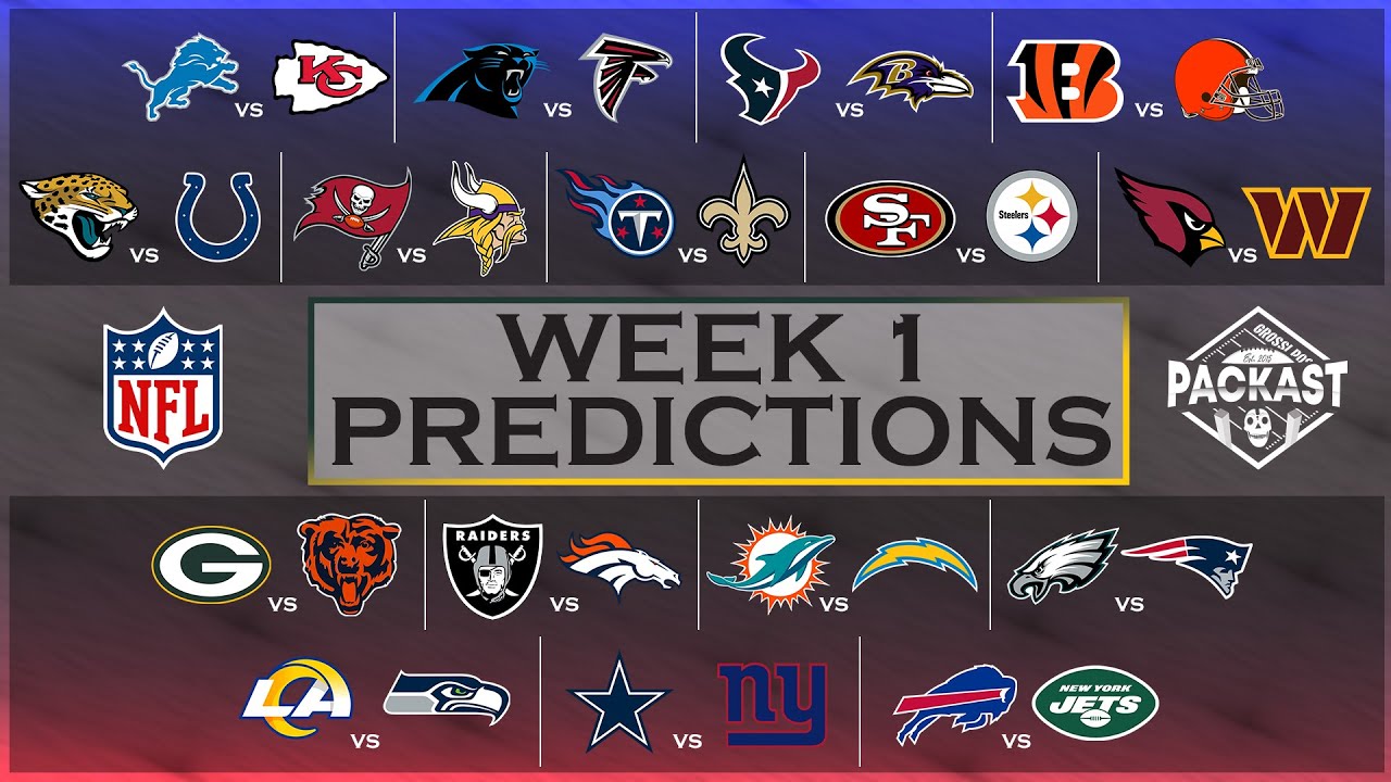 NFL Week 1 picks, schedule, odds, injuries, fantasy tips - ESPN