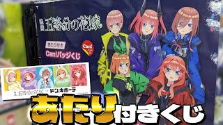 サイバーパンクな描き下ろしBIGアクスタが当たる！五等分の花嫁 Can!バッジくじ引いた結果＆ドンキコラボうさぎ着ぐるみ購入品開封