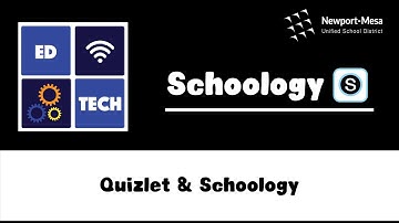 Schoology: Quizlet & Schoology