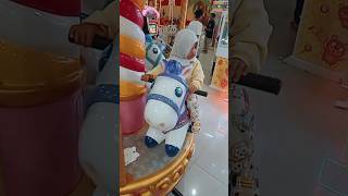 naik odong-odong kuda poni #odongodong #odongodongcantik #kudaponi #shorts
