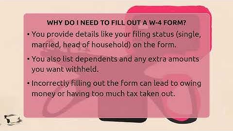 Why Do I Need To Fill Out A W-4 Form? - Your Paycheck Planner