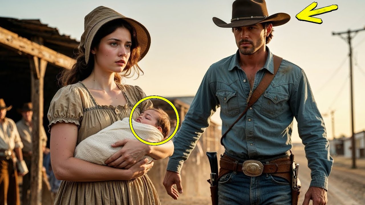 La vedova e il suo bambino all'asta, ma un cowboy arriva e dice "Li compro io