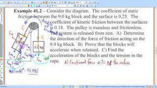 Lesson 41, Two-Body Tension Problems (with Friction), Part 2.mp4