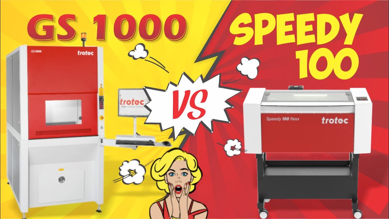 Perbedaan Trotec GS 1000 VS Trotec Speedy 100 - YouTube