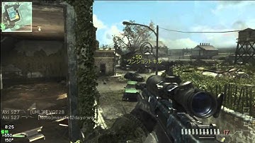 【COD:MW3】FFA - Barrett.50cal　on　FALLEN 30-3