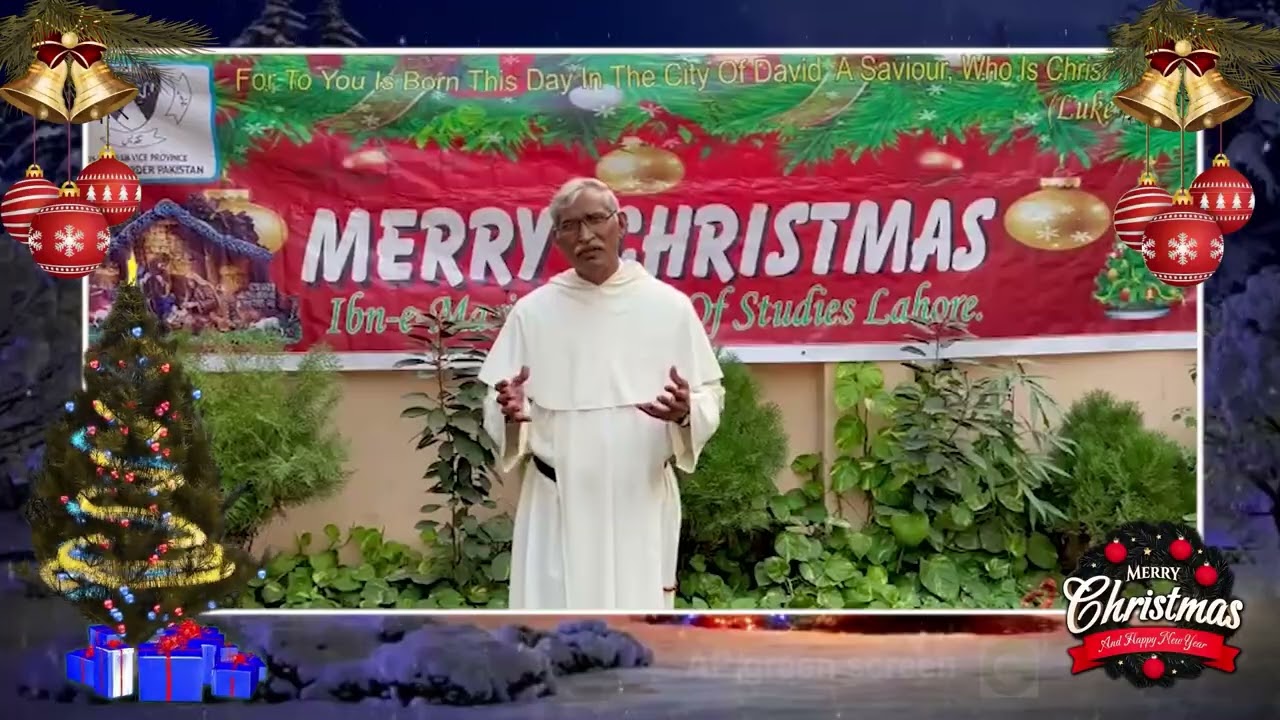 Рождественское поздравление 2025 | Преподобный отец Акхтар Навид О.П. | IBE-E-MARIAM TV | На англ...