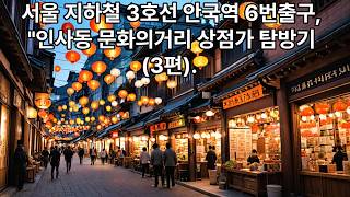 인사동 문화의거리 영상
