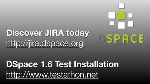 JIRA Introduction for DSpace
