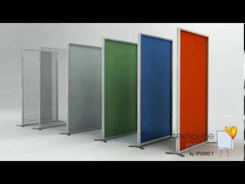Linea di pareti divisorie autoportanti inuno in metacrilato ... Pareti divisorie amovibili