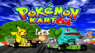 Pokemon Kart 64 - N64 ROM Hack, play as Pikachu, Bulbasaur, Meowth, Tangela, Cubone, Slowpoke