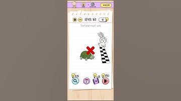 level 162 brain test walkthrough|Tortoise must win.