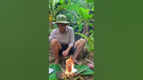 Bấp chuối nướng chấm muối ớt liệu có ngon ? #shorts