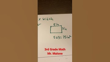 Area of a Rectangle Formula 3rd Grade Math