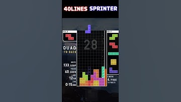 [TETR.IO] SS rank. Just a game of Tetris. 40Lines Sprinter. #466
