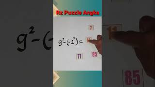 Puzzle angka,pengurangan kuadrat,mencocokan angka #shorts #puzzlegame #matematika #puzzle #short