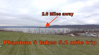 Distance test Phantom 4 standard 4k