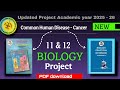 12th biology practical book project - 11th biology project class 12 practical book project 12th hsc