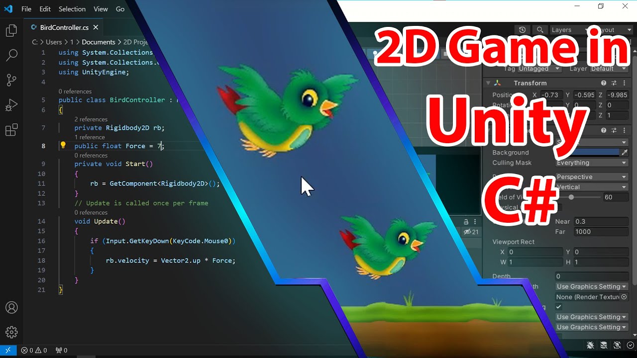 Unity Coding Birds Bird Controller Coding Make To Easy | 3djunction-c8x #tutorial #art # ...