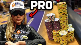 FEMALE POKER PRO CRUSHES ME! $10,000 Challenge (Part 7)