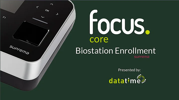 Suprema Biostation 2 Enrollment