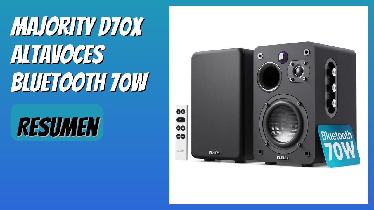 RESEÑA (2026) : MAJORITY D70X Altavoces Bluetooth 70W. DETALLES
