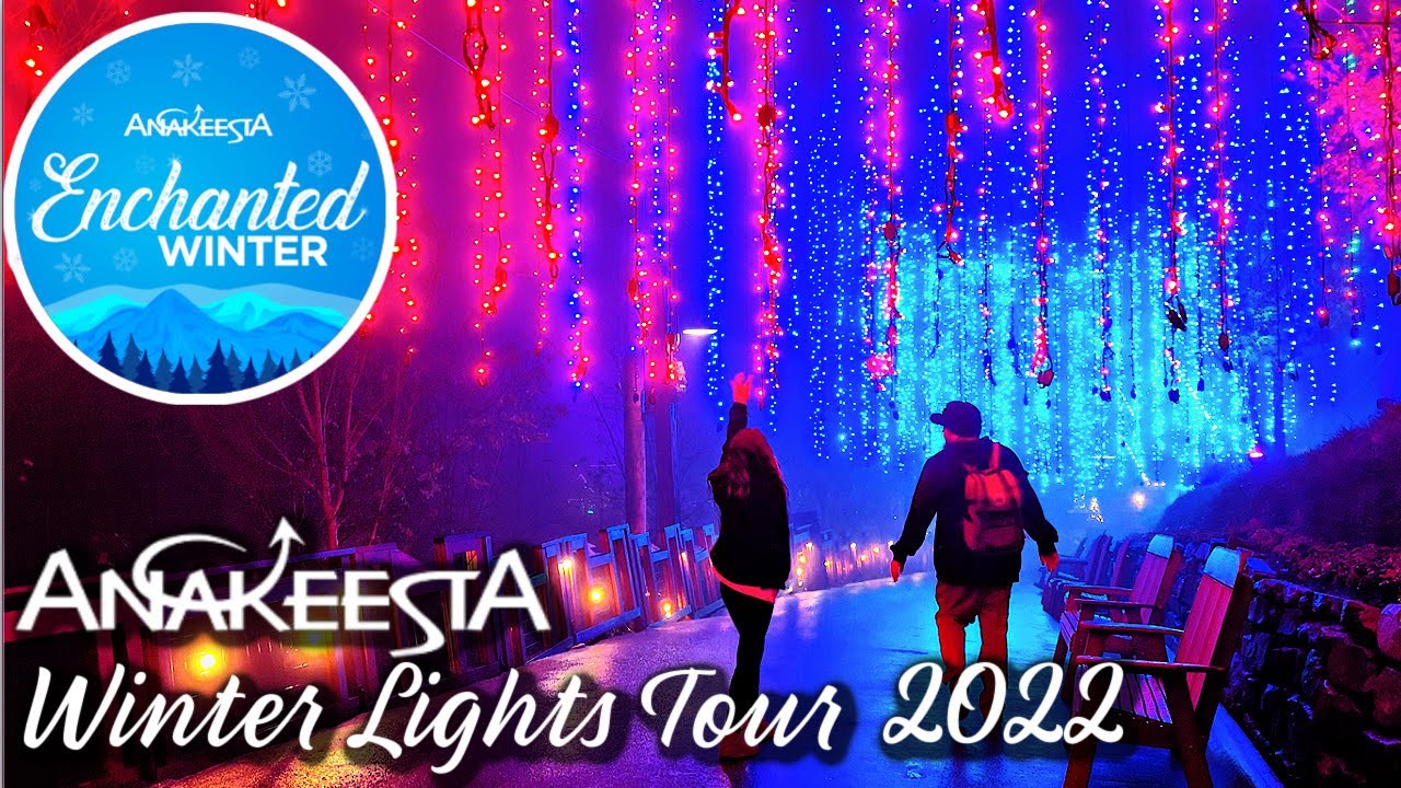 ANAKEESTA ENCHANTED WINTER |Winter Lights Walk| Gatlinburg Tennessee