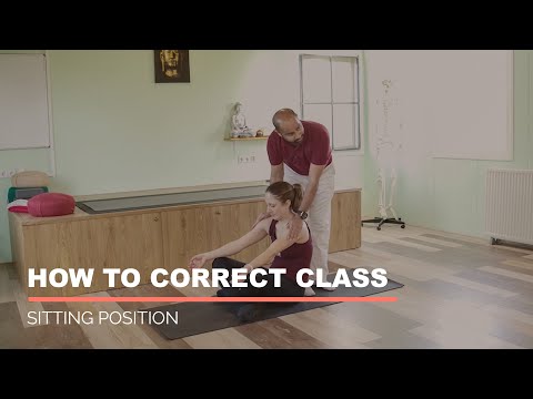 How to correct sitting position