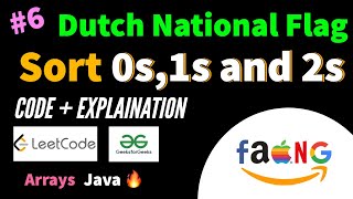 Sort an array of 0's 1's & 2's | Leetcode | Java | Brute-Better-Optimal @GeeksforGeeksVideos