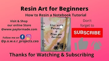 A5 Resin Notebook Tutorial