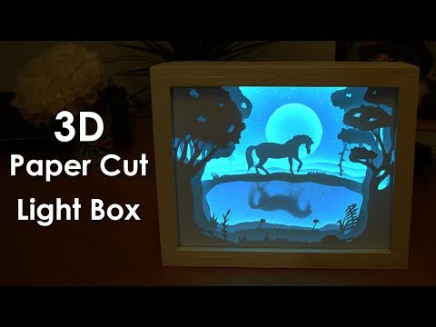 How To Create A 3D Paper Cut Light Box | DIY