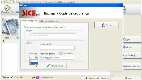 Treinamento Aula 20 - Como fazer o backup