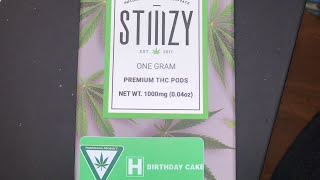 Stiiizy Birthday Cake Pod Review! 💯💯🔥🔥(Reboot) (I got zooted off this pod!)