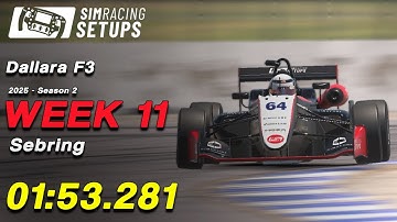 01:53.281 - Dallara F3 - Sebring + SETUP (2025S2 W10)