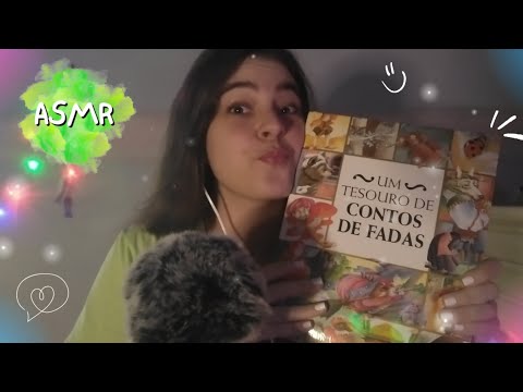 ASMR - Lendo Com Cafuné Na Cabeça Para Te Relaxar • Reading With Caress In Your Head To Relax You