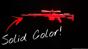 *HOW TO GET SOLID COLOR GUNS* MW2