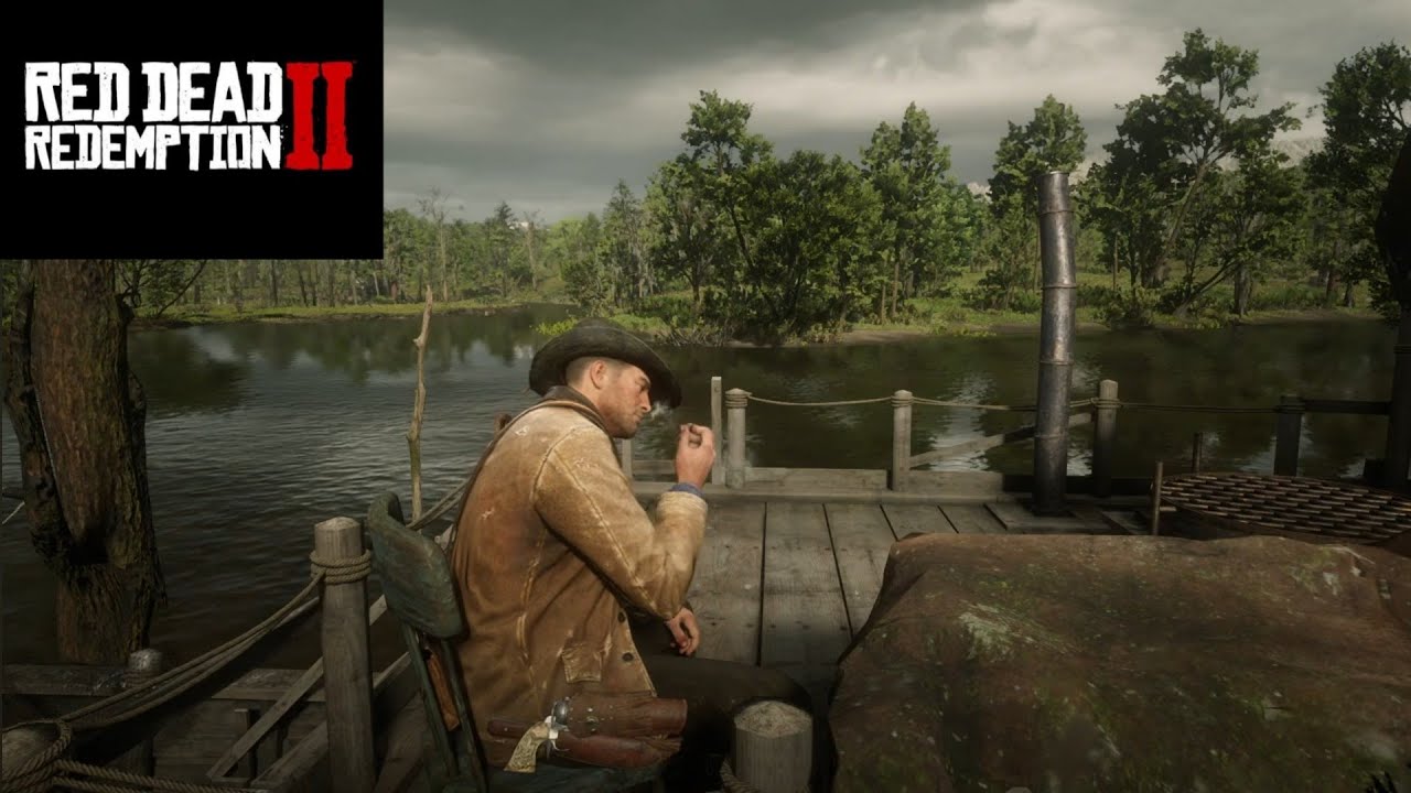 RDR2 HOUSEBOAT AMBIENCE| ARTHUR RELAXING ON THE HOUSEBOAT FOR 1 HOUR ...