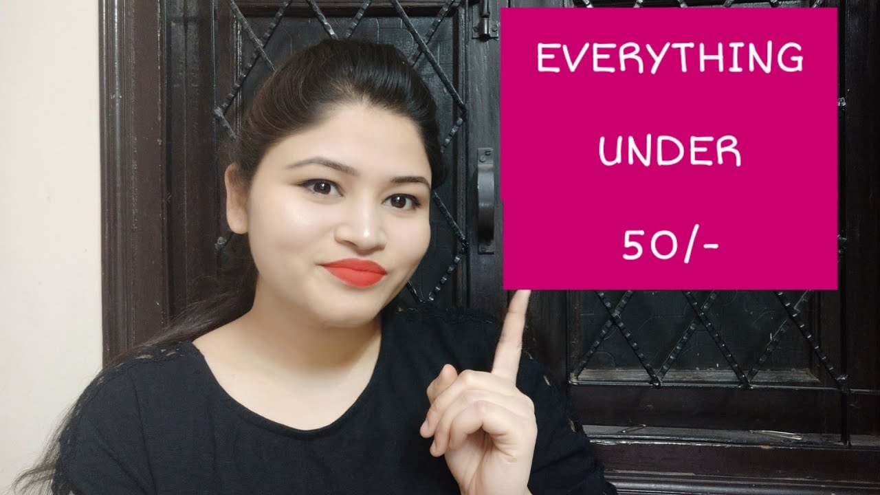 Makeup Skincare Under 50 Rupees Konika Khandelwal YouTube