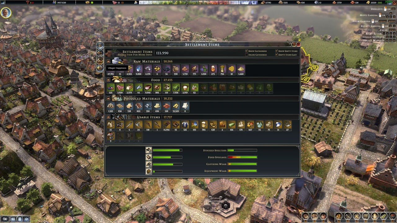 Farthest Frontier 1000+ Population, 100% Stats, Perfect Run, End Result