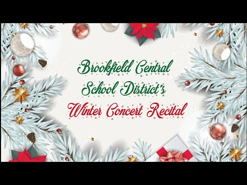 Brookfield Central School District is proud to present their winter concert recital! You will find songs from pre-k all the way up to high school, a Twas the Night Before Christmas reading, and a special message from the fourth graders at the end! Brookfield Central School District's Winter Recital