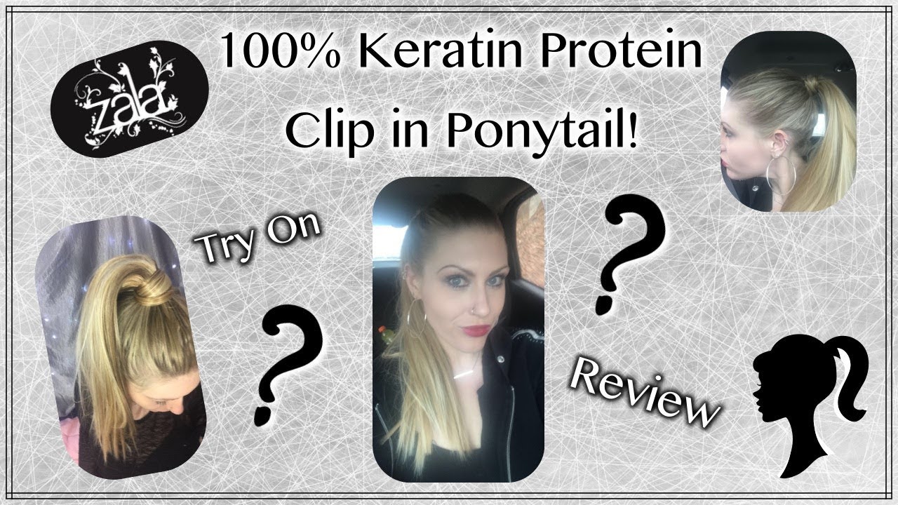Zala 100 Keratin Protein Clip in Ponytail Extension! Demo&discount