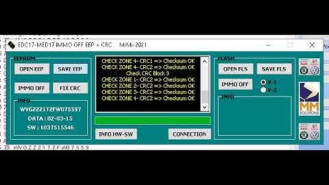 VAG EDC MED17 IMMO OFF EEP+CRC