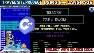 Tour and Travels Project in C++ Language | Travel Project in C | C++ Project with Source code screenshot 1