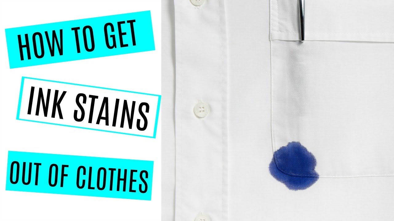How to Remove Ink Stains From Clothes - YouTube