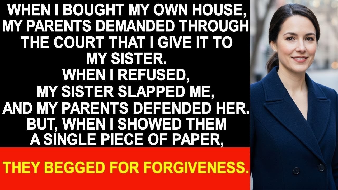 When I bought my own house, my parents demanded through the court that I give it to my sister.