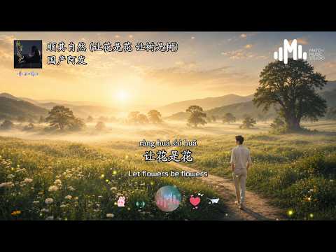 国产阿发 - 顺其自然 (让花是花 让树是树) 「让花是花，让树是树，让它是它，让雾是雾」【动态歌词/Pinyin/English Lyrics】