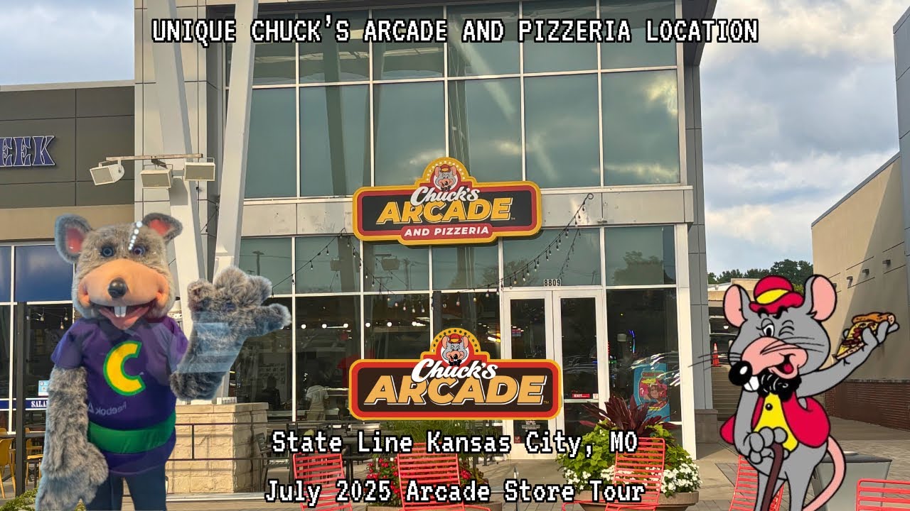 Chuck’s Arcade And Pizzeria Kansas City, MO | Unique CEC Arcade Store Tour | July 2025