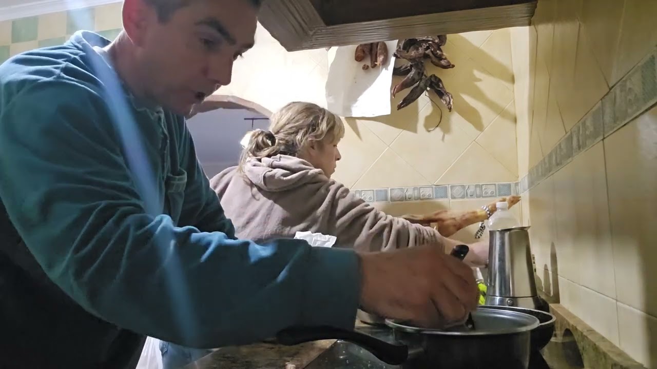 Preparación y cena de calostro. 