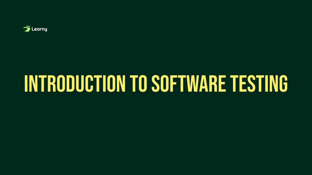 Introduction to Software Testing (Class 1) - YouTube